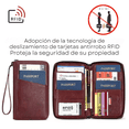 thumbnail image 3 of Cartera Porta Pasaporte Tarjetas Bolsa Viaje Protección Rfid, 3 of 10