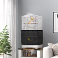 thumbnail image 2 of PawHut 36" Bird Cage with Accessories, Handle, Mesh Cover, Tray, White, 2 of 10