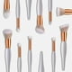 thumbnail image 3 of 10 Pedazos Cepillos de Maquillaje Profesional de Pelo Sintético para Maquillaje de Cara Blanco Baoblaze Pinceles de maquillaje, 3 of 8