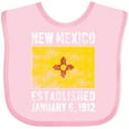 thumbnail image 3 of Inktastic Established January 6, 1912 New Mexico Flag Boys or Girls Baby Bib, 3 of 4