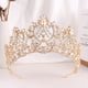 thumbnail image 1 of Zhuge Tiara de boda para novia, diadema de princesa, corona nupcial, joyería para el cabello con diamantes de imitación de cristal, decoración para novia, cumpleaños, graduación, boda (A), 1 of 4
