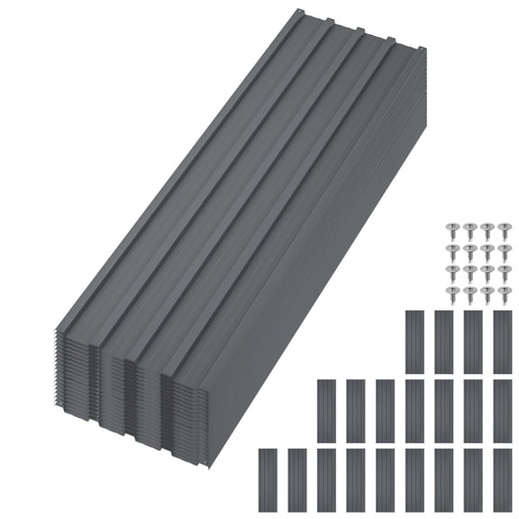 Heavy Duty Waterproof Corrugated Galvanized Metal Roofing Panels - Siding for Carport, Patio, Outdoor Home & Garden