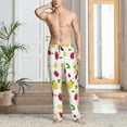 thumbnail image 5 of Bingfone Strawberry and Lemon Mens All Over Print Sleep Pajama Pants-Medium, 5 of 6