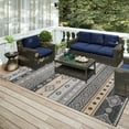 thumbnail image 2 of Addison Rugs Addison Indoor/ Outdoor Yuma Southwest Boho Washable Rug 10' x 14' - Gray, 2 of 8