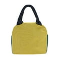 thumbnail image 4 of Unique Bargains 1 Pc Portable Color Matching Thermal Bag for Work 9.06"x5.51"x7.87" Yellow Green, 4 of 5