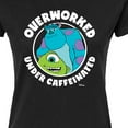 thumbnail image 3 of Monsters Inc. - Overworked Under Caffeinated - Juniors Fitted Graphic T-Shirt, 3 of 5