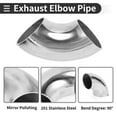 Unique Bargains 90 Degree Mandrel Bend Elbow Car Modified Exhaust Pipe