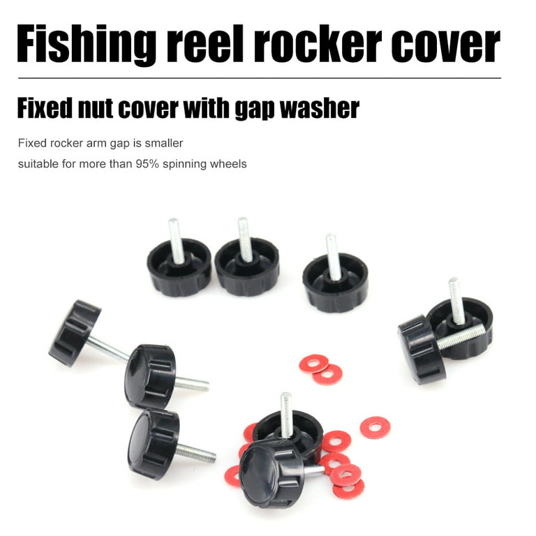 10pcs Fishing Reel Handle Screws Caps Spinning Wheel Nuts Fishing