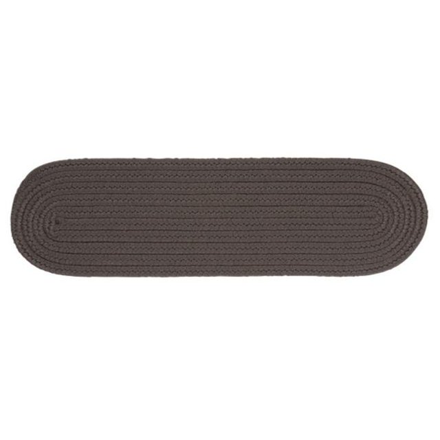 Colonial Mills BR41A008X028X Boca Raton - Gray Stair Tread - single Rug