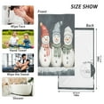 thumbnail image 6 of Yayeee 100% Cotton Hand Towels for Bathroom 16" x 28" Soft Absorbent Kitchen Towel, Green Snowmen, 6 of 7