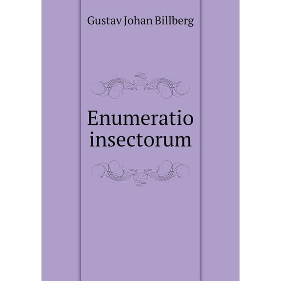 Enumeratio insectorum (Paperback)