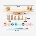 thumbnail image 2 of Wooden Seesaw Balance Game, Stacking Blocks Stress Relief Toy, Hand Eye Coordination Montessori Learning Rainbow Figure Educational, 2 of 8