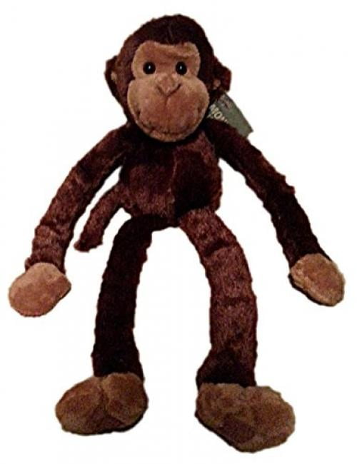 Two 18" Plush Hanging Monkey STUFFED ANIMAL monkeys SOFT Hands NEW 2 