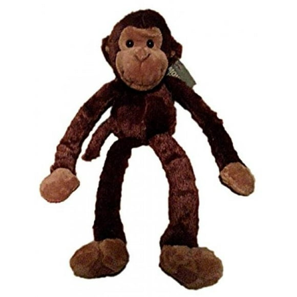 stuffed monkey with velcro hands and feet