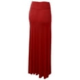thumbnail image 2 of Made by Johnny Women's Fold-Over Maxi Skirt L MERLOT, 2 of 4