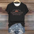 thumbnail image 2 of Clearance! HCURIBAD Shirts for Women, Womens Halloween Pumpkin Print T-Shirt Casual Round Neck Top, Womens Graphic Tees, Halloween Shirts for Women 1PC Top Black 2XL, 2 of 4