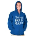 thumbnail image 5 of Welcome Back Reality Attitude Gym Zip Up Hoodie Men's Women's Brisco Brands L, 5 of 6