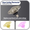 thumbnail image 6 of Appli Parts APTD-L155 Cycling thermostat L155-15F universal replacement for multiple brand dryers older commercial models only 2 connections replaces 60T11, D501759, 6 of 7