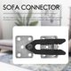 thumbnail image 2 of 2 Pcs Sofa Couch Sectional Furniture Connector Joint Snap Style, 2 of 5