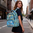 thumbnail image 4 of HELLHERO Reading Cartoon Character School Bag Backpack with Breathable Straps, Durable Waterproof 17 Inch School Backpack for Travel Daily Commute, 4 of 4
