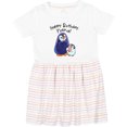 thumbnail image 3 of Inktastic Happy Birthday, Nana- Cute Penguins Girls Toddler Dress, 3 of 5