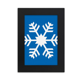 thumbnail image 1 of Deporte de invierno Azul Snowflake silueta Marco de Fotos de escritorio imagen Arte Negro Pintura 5x7 pulgadas, 1 of 4