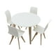 thumbnail image 1 of Silla de mesa para casa de muñecas,Juego de mesa y sillas de comedor en miniatura para casa de muñecas,Juego de mesa y sillas con muebles en miniatura para juegos de simulación,Muebles en, 1 of 9