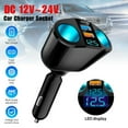 thumbnail image 1 of USB Car Cigarette Lighter Socket Splitter Power Adapter Charger Outlet 12V, 1 of 5