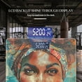thumbnail image 3 of Digital Bathroom Scale with Large LCD Display,High Capacity Scale 400 lbs High Precision body fat scale-Beautiful Black Woman With African Head Wrap, 3 of 4