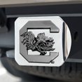 thumbnail image 1 of Fanmats 15046 South Carolina Gamecocks Cubierta De Enganche De Metal Cromado Con Emblema 3D De Metal Cromado, 1 of 5