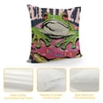thumbnail image 4 of YINGXI Funny Frog Throw Pillow Covers case，Awkward in The Streets Asleep in The Sheets Pillow Covers 20x20in, 4 of 5