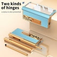 thumbnail image 5 of SaniMore Fit Samsung Galaxy Z Fold 3 Case Hinge Protection, Z Fold 3 Electroplate PC Hybrid Leather Case with S Pen Holder Magnetic Kickstand & Screen Protector All-Inclusive Case - Gold/Blue, 5 of 9
