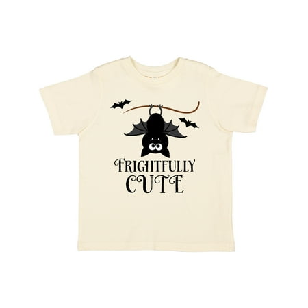 

Inktastic Halloween Bat Frightfully Cute Holiday Gift Toddler Boy or Toddler Girl T-Shirt