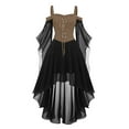 thumbnail image 1 of ZVAVZ jusqu'à 50 % de Rabais sur les Robes Gothiques Grande Taille pour Femmes, Robe à Épaules Dénudées avec Manches Papillon, Costume d'Halloween en Maille, Robe Corset en Dentelle Vintage, Robe de Bal, 1 of 2