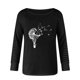 thumbnail image 4 of Camiseta de manga larga con cuello en V para mujer a la moda, blusa suelta con estampado de otoño Fridja  fjkfkj4334, 4 of 5