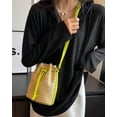thumbnail image 6 of MMYGU Bucket Bag for Women Woven Straw Shoulder Crossbody Bag 2025 Summer Chic Handbag Clutch Purse, 6 of 9