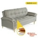 thumbnail image 2 of Sofá Cama Makora Salam con Memory Foam Color Gris Claro Lino Respaldo Reclinable de 3 Posiciones, 2 of 7