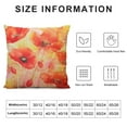 thumbnail image 5 of Nawypu Red Poppy Flowers Watercolor Floral Pillow Covers Beautiful Herb Home Decor Rectangle Queen Size Cushion Pillowcase Outdoor Pillow Covers for Home Bed Sofa Living Room Decorative, 5 of 5