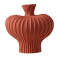 thumbnail image 3 of TISHITA Porcelain Flower Vase Floral Arrangement Plant Pot Bouquet Table Centerpiece Flowers Holder Bud Vase for Shelf Entryway Bedroom L Red, 3 of 8