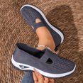thumbnail image 2 of Zapatos ortopédicos para mujer, zapatillas ortopédicas tejidas con soporte de arco ancho, sin cordones, informales, transpirables, suaves y antideslizantes., 2 of 8