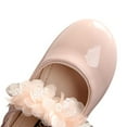 thumbnail image 3 of Infant Baby Girls Shoes Soft Sole Leather Flower Princess Wedding Dress Mary Flats Prewalker Newborn Light Baby Sneaker Shoes, 3 of 9