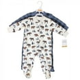 thumbnail image 2 of Hudson Baby Infant Boy Premium Quilted Zipper Sleep and Play 2pk, Moose Bear, 3-6 Months, 2 of 2