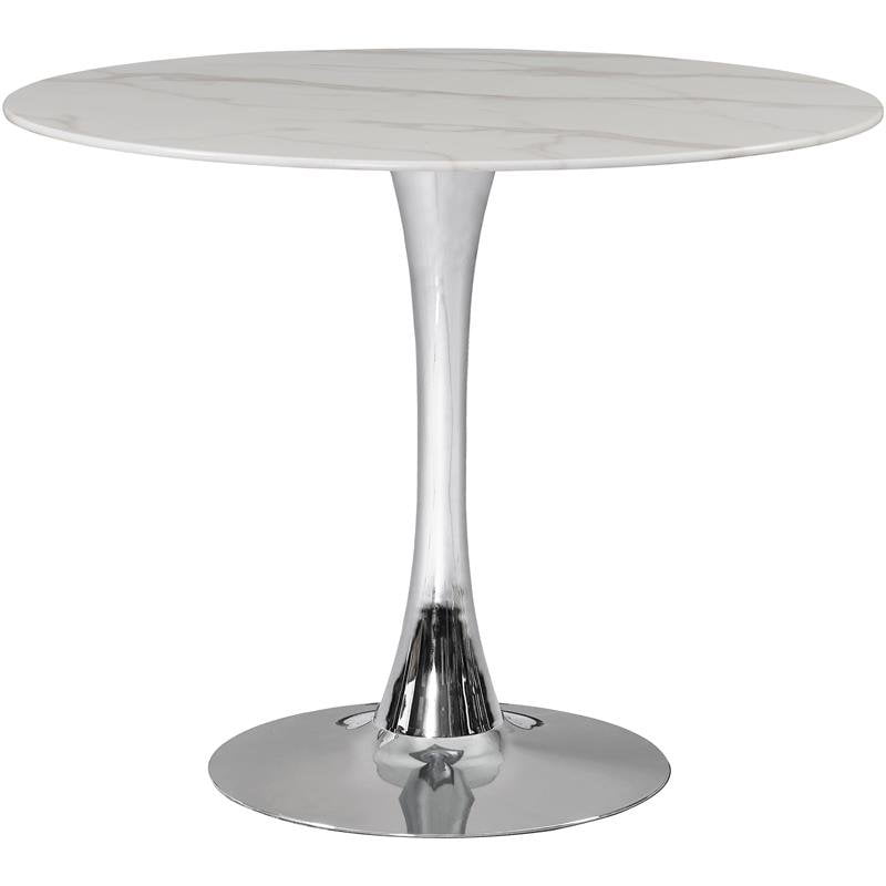 Meridian Furniture Tulip 48 Round Faux, 48 Inch Round Marble Top Dining Table