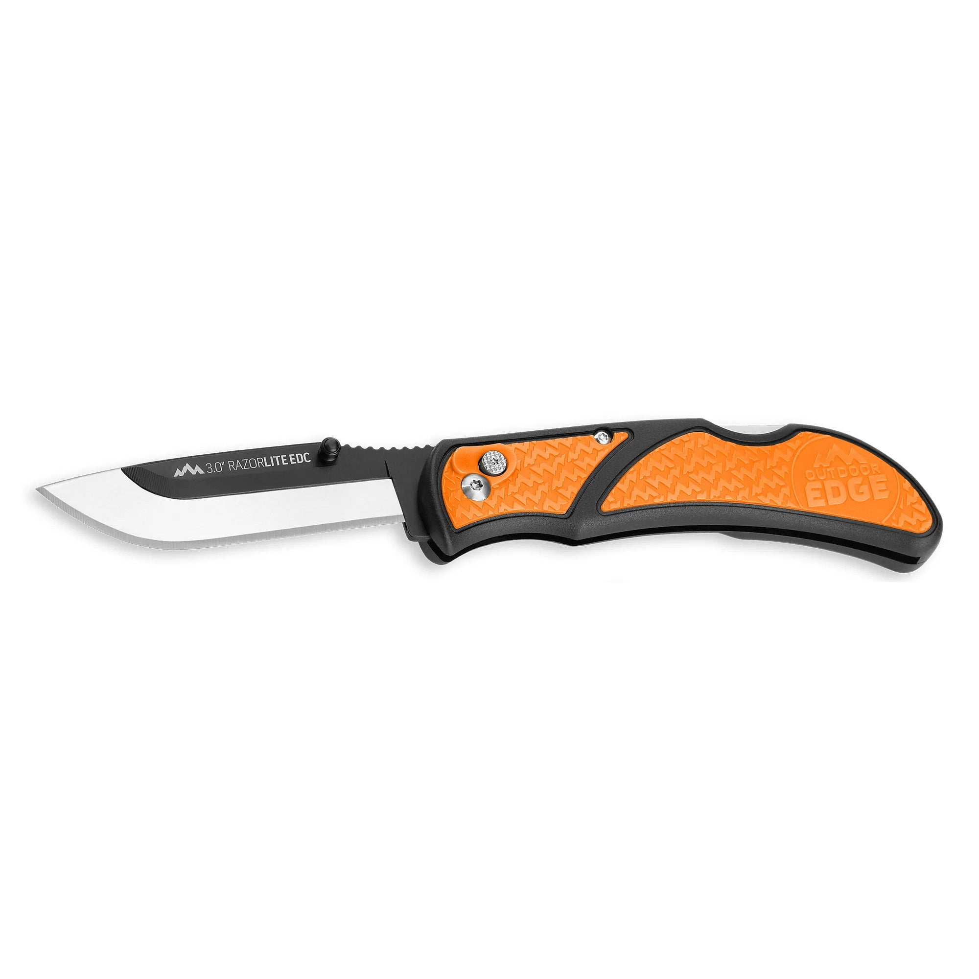 OUTDOOR EDGE RAZOR-LITE KNIFE 3.5" 420J STAINLESS JAPANESE DROP POINT RUBBERIZED KRATON BLACK