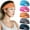Lake Blue + Rose + Orange + Light Grey + Dark Green, variant on Sports Headbands for Men & Women (5 Pack), Moisture Wicking Sweatbands, Elastic Non Slip Sweat Bands, Athletic Workout Fashion Wide Hair Bands for Running, Cycling, Basketball, Yoga