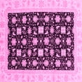 thumbnail image 1 of Ahgly Company Indoor Square Oriental Pink Traditional Area Rugs, 6' Square, 1 of 4