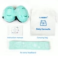 thumbnail image 2 of LYSIAN Baby Hearing Protection Earmuffs, 25dB Noise Reduction for Infants & Toddlers 3-36 Months, Adjustable Noise Blocking Ear Muffs for Travel, Sleep, Fireworks & Festivals, Water Blue, 2 of 7