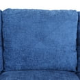 thumbnail image 4 of Hommoo Linen 4-Seat Sectional Sofa, L-Shaped Couch for Small Space Living Room, Apartment, Office, Blue(Without Ottoman), 4 of 6