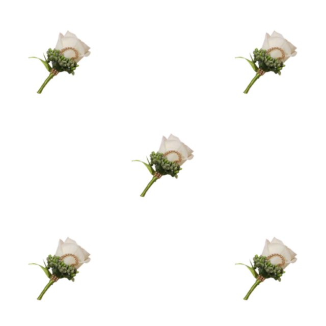 Destyer 1/2/3/5 Coffre-Fort et Réutilisables Mariage Boutonnière - Apparence Réaliste Large Épingle d'Application Fixation Broches Tissu Fleurs Vert 5PCS