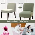 thumbnail image 3 of CJC Armless Accent Chair Covers Stretch Couch Slipcovers Removable Furniture Protector Covers for Home Hotel, Light Green, 3 of 7